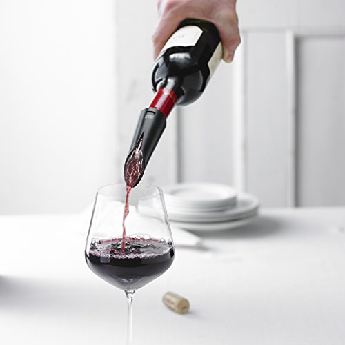 Trudeau Premium Wine Aerator and Decanter Pouring Spout, Clear