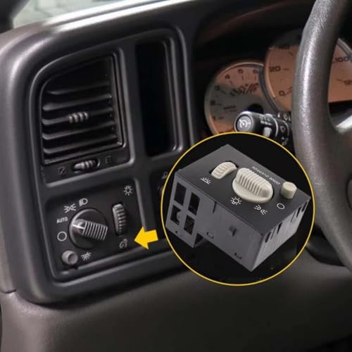 Interruptor de faro 15755595 D1534G para Chevrolet Tahoe 2000-2002 con luz verde 6