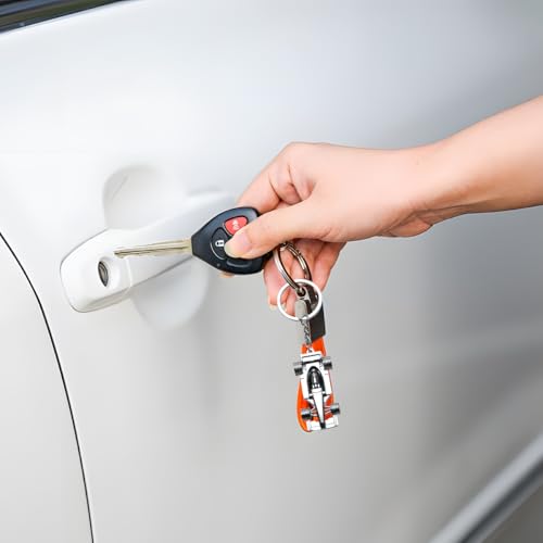 Image of BESULEN Race Car Keychain, Metal Automotive 3D F1 Racing Car Model Key Fob, Vehicle Decor Keychain Accessories for Men Women