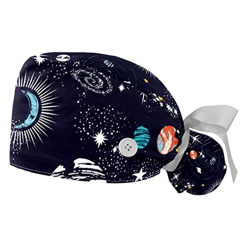 Chapeaux de travail galaxie JDEZ ajustables avec bandeau lot de 2