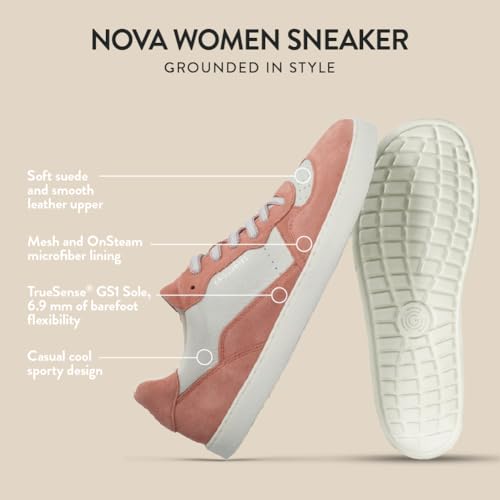 Image of GROUNDIES Nova Barefoot Shoes for Women - Trainer Sneakers for Women with Foot-Friendly Wide Toe Box, Neutral Footbed, and Non Slip Zero Drop Outsole