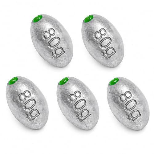 TKHDBF Egg Sinkers Fishing Weights Slip Sinkers for Catfish Bottom Fishing