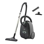 AEG CLEAN 6000 ÖKO Staubsauger mit Beutel, Hohe Saugleistung, Zusatzdüsen, XL-Räder, Edelstahl-Teleskoprohr, aus 65% Recyclingmaterial, 12 m Kabel, 850 Watt, Zubehör, Grau, AB61C1OKO