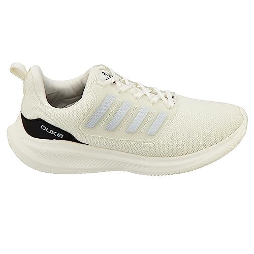 Image of Duke Mens Lace-Up Sports Shoes | Ideal for Gym, Walking, Jogging, Running & Training | Mesh Upper and Moulded Insole Black