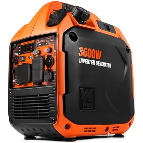 WEN Quiet and Lightweight 3600-Watt Dual Fuel RV-Ready Portable Inverter Generator with Fuel Shut Off and CO Watchdog (DF360iX)