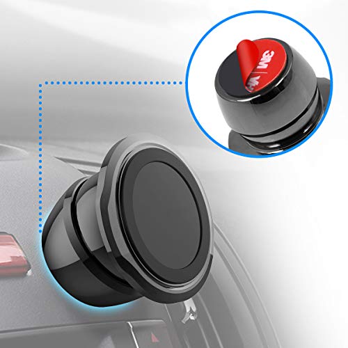 Pop-Tech Sticky Adhesive Replacement For Magnetic Car Mount, 8Pcs Circular Heat Resistant 3M Vhb Double Sided Strong Sticker Pads For Magnet Cell Phone Stand & Finger Ring Holder & Socket Grip Mount #TOP1