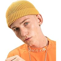 Amazon.co.jp: メンズニットキャップ ロールキャッフィッシャーマン