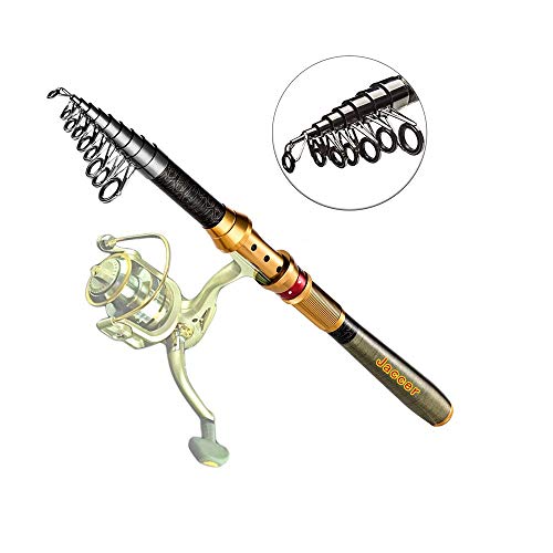 jaccer Fishing Rod Telescopic Fishing sea Rod Short Paragraph Carbon Material sea Otter Throwing Fishing Rod 2.1m/2.4m/2.7 m/3.0m (2.1m)
