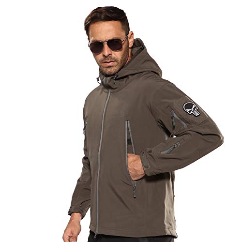 ANTARCTICA Men's Outdoor Waterproof Soft Shell Hooded Military Tactical Jacket