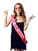 Sterling James Co. “Sweet 16” Pink and Silver Glitter Sash – 16th Birthday – Sweet Sixteen - Party Supplies, Ideas, Gifts and Decorations