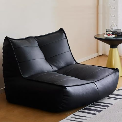 Sillón puf para Adultos, Funda de sofá (sin Relleno), puf de Piel sintética para Exterior, Dormitorio, Sala de Estar y jardín.
