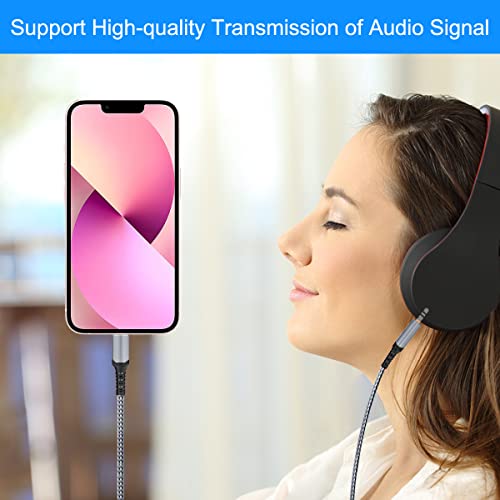 Basesailor Lightning To 3.5Mm Aux Cord 4Ft,Apple Mfi Certified 1/8 Inch Headphone Jack Adapter,Auxiliary Audio Cable For Iphone 11 12 13 14 Mini Pro Max,7 8 Plus Se 3 2022,Xr Xs,X,Car Stereo,Speaker #TOP6