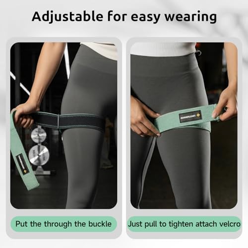 Image of MANUEKLEAR Non-Slip Blood Flow Restriction Bands for Thighs, BFR Booty Bands for Women Glutes Leg, Adjustable Occlusion Thigh Bands for Workout Leg & Hip