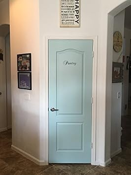 Door Decals Pantry, La Cuisine, El Toilette, Powder Room, Stickers, Pantry 8.4" Long by 3.19" Tall