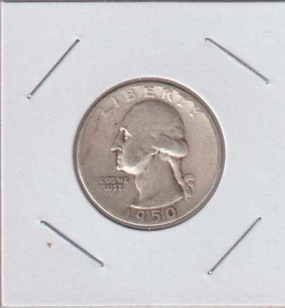 1950 S Washington (90% Silver) Quarter Fine