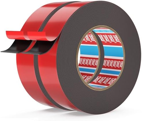 Emitever Doppelseitiges Klebeband 8,2m x 15mm Extra Starkes-6411(2 Rollen) | Extrem Starkes Befestigungsklebeband, Hohe Haftkraft, Wasserfest, Temperaturbeständig, für Dekoration,