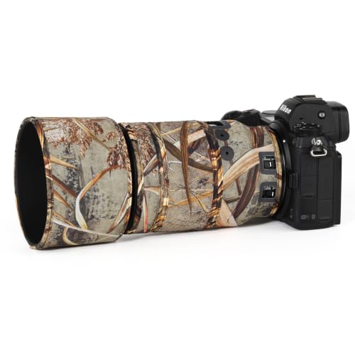 Image of CHASING BIRDS Lens Camouflage Waterproof Coat for NIKON Z MC 105mm F2.8 VR S Rainproof Lens Protective Cover Version IV (Reed)