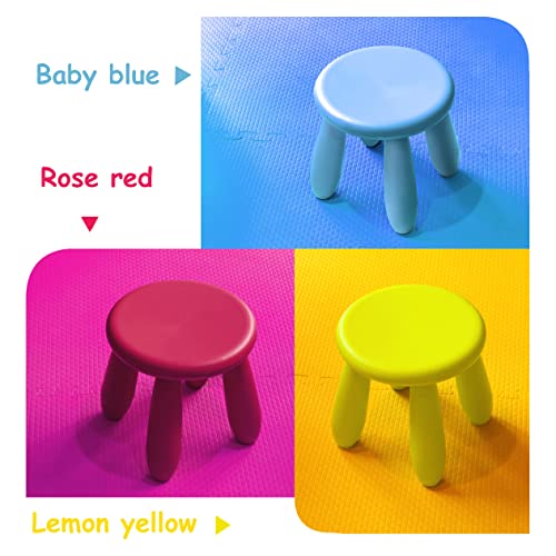 Image of Kids Step Stool, Kindergarten Study Stools, Lightweight Footstools are Sturdy and Durable, Very Suitable for Use in The Kitchen, Bathroom and Bedroom(yellow)