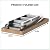 10 Foot Aluminum Attic Ladder Pull Down System for 54" W x 25" H Opening, Attic Access Ladder Drop Down Hidden Stairs, 350-Pound Load Steps for 7'8"-10'3" Ceiling Heights (Grey)