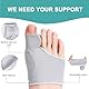 DiviDermy Hallux Valgus Korrektur, Hallux Valgus Socken, Hallux Valgus Bandage mit Silikonpads für Männer und Frauen, Zehenspreizer Hallux Valgus, Zehenspreizer Großer Zeh (37-43 M, Grau)