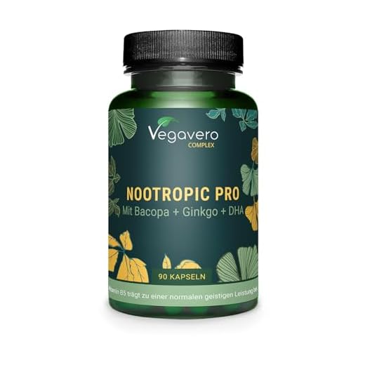 Vegavero Nootrópico Natural | 90 Cápsulas | Claridad Mental, Concentración y Memoria | Con Bacopa Monnieri + Ginkgo Biloba + Panax Ginseng + Omega 3 | Testado en Alemania | Vegavero