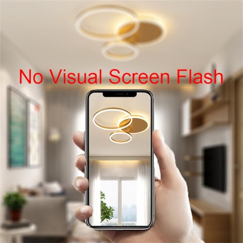 Lampe de plafond LED dimmable et télécommandée pour chambre