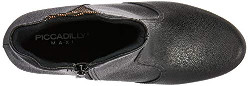 Bota Anabela Médio Beth, Piccadilly, Preto, 36