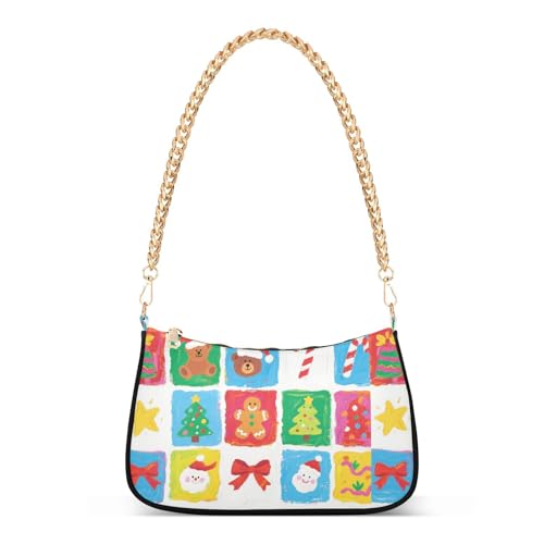 Sac à main chaîne ours de Noël pour femme idéal pour vos sorties d'automne