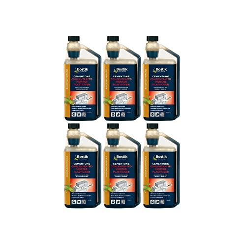 6 x BOSTIK Cementone 1 Litre Concentrated Mortar Plasticiser Optimix