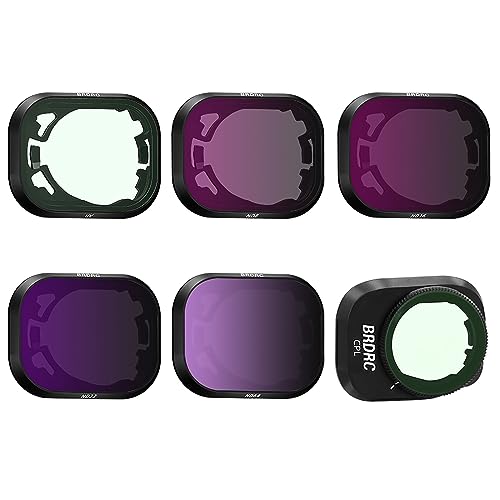 Filtro de lente CPL/ND ajustable contra reflejos solares en tres tomas aéreas profesionales