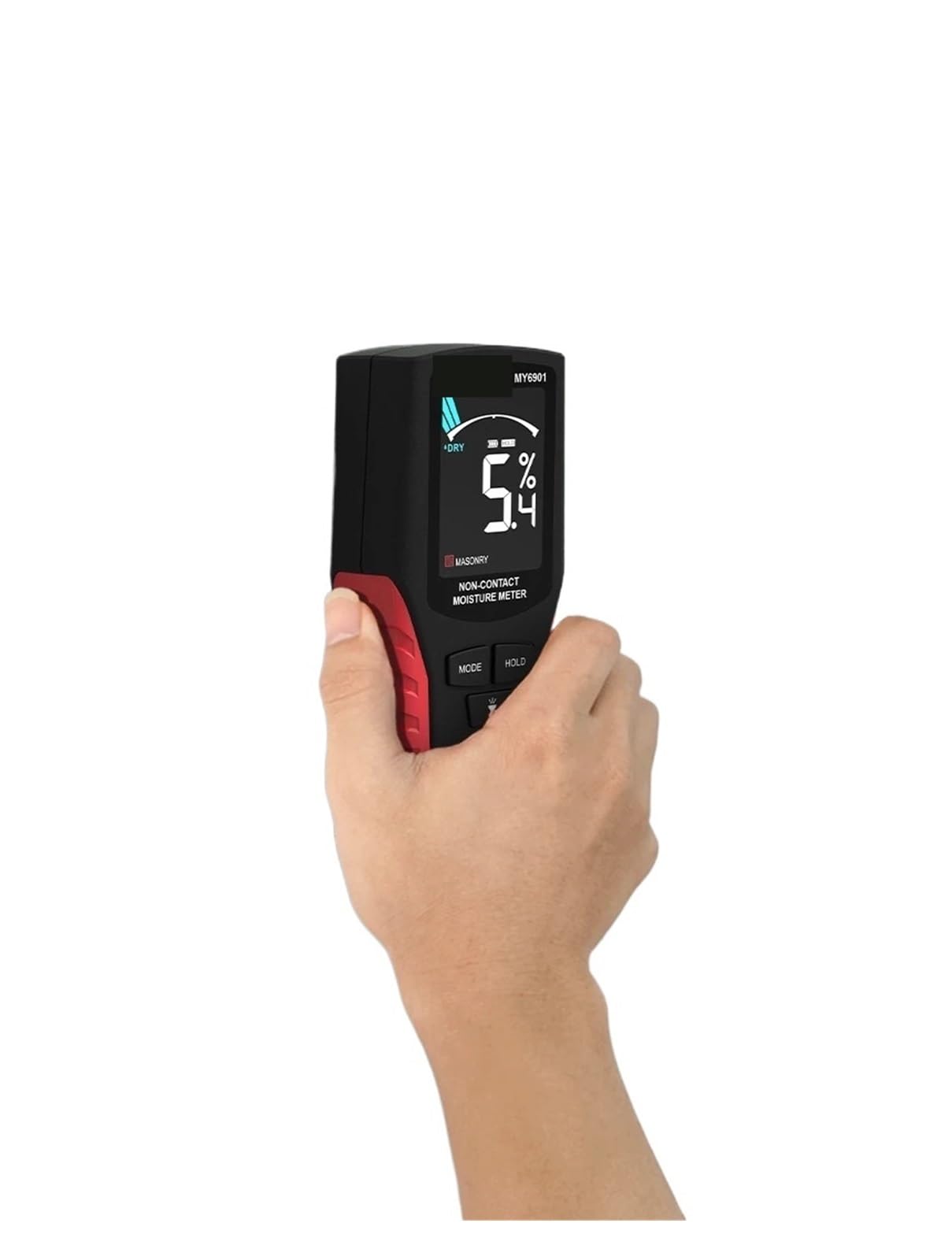 JVDDI Inductive Moisture Detector Wood Humidity Content Tester Moisture Meter Portable LCD Display Wood Moisture