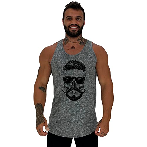 Kit 3 Regatas Longline Masculina MXD Conceito Academia Musculação Treino Gym Cavada Tank (P, Opção 0