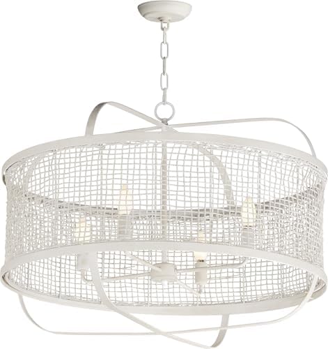 Maxim Lighting 22475WWT Cestino 30" Pendant, Weathered White