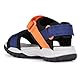 Geox J Borealis Boy E Sandal, Navy/ORANGE, 25 EU
