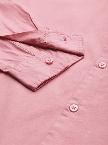 Image of The Indian Garage Co Men's Cotton Regular Fit Solid Full Sleeves Mandarin Collar Casual Shirt