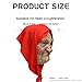 GOBWCOT Granny Mask Realistic Old Lady Face Mask Scary Old Women Silicone Latex Helmet Creepy Halloween Cosplay Costume Prop