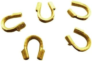 Golden Brass 4mm x 5mm Horse Shoe Wire Guardians Pack of 250+
