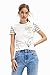 Price comparison product image Desigual Women's Ts_roterdam 1001 T-Shirt, White, L