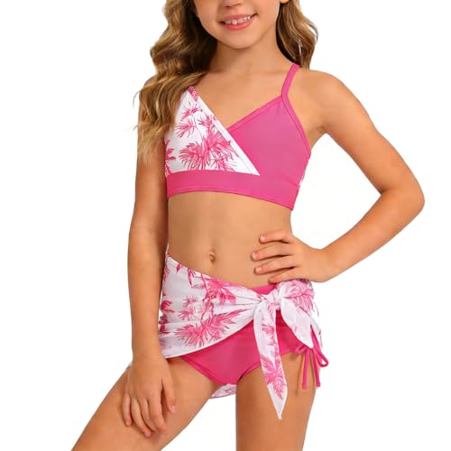Maillot de bain deux pièces fille imprimé mignon avec haut manches longues et shorty de bain