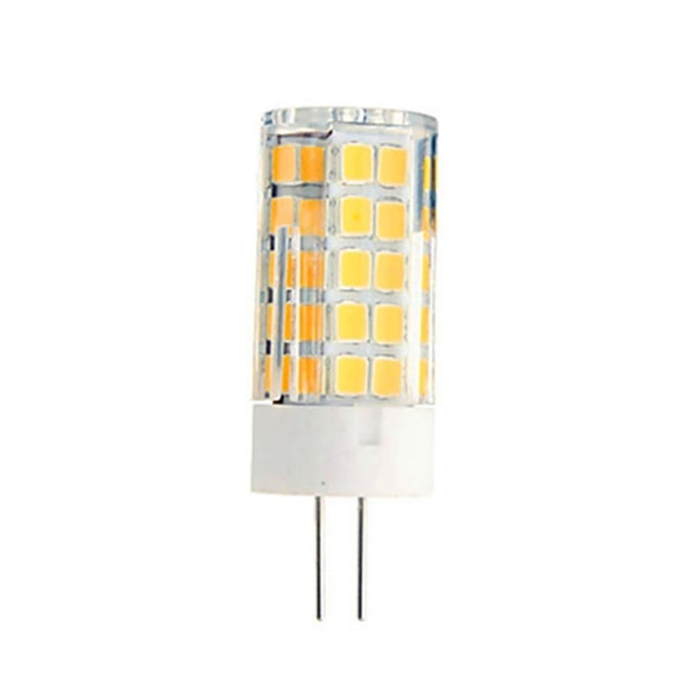 JiuRui LED Lampadine, Confezione da 40, Lampadine LED a Mais AC220V G9/G4/E14 SMD2835 51LED 5W Lampada Faretto LED da 360 Gradi(Warm White,G4)