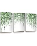 UPWOIGH Lienzo enmarcado de madera para pared, juego de 3