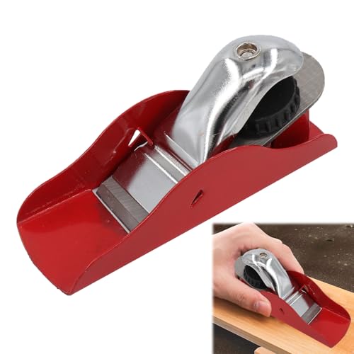 Small Wood Plane Block Planes for Wood Hand Planer for Door Block Plane Woodworking Trimming Accessories Woodcraft Tool to Surface Smoothing (1PCS Red)