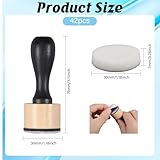 GLOBLELAND 43Pcs Mini Ink Blending Tool Set Ink Painting Mixing Tools with 42Pcs Replacement Refill Foam Pads for Blending Scrapbooking Painting Drawing Art Supplies Ink Tools - Image 2