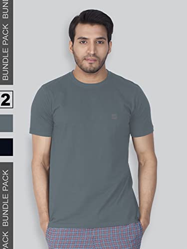 Image of Lux Nitro Men's Solid Regular Fit T-Shirt