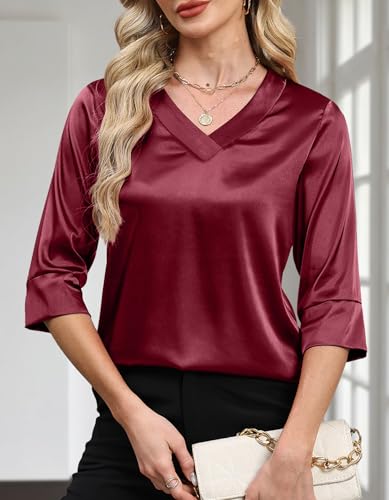 Save 50% on Women's Silk Satin Tops with Code KX4AX7GF - Image 4