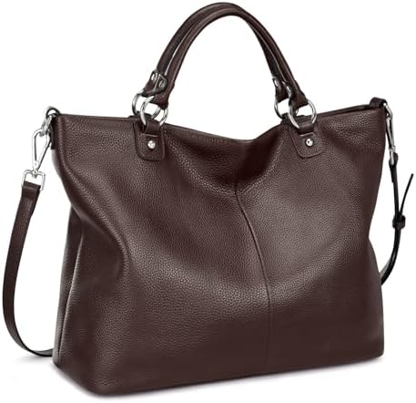 Kattee Women's Soft Leather Tote Bag, Top Satchel Purses and Handbags