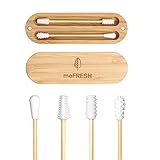 VIELFACHE VERWENDUNG – Mit den praktischen Silikon-Wattestäbchen können nicht nur Ohren gereinigt, sondern auch kleine Make-up oder Nagellack Patzer korrigiert werden.