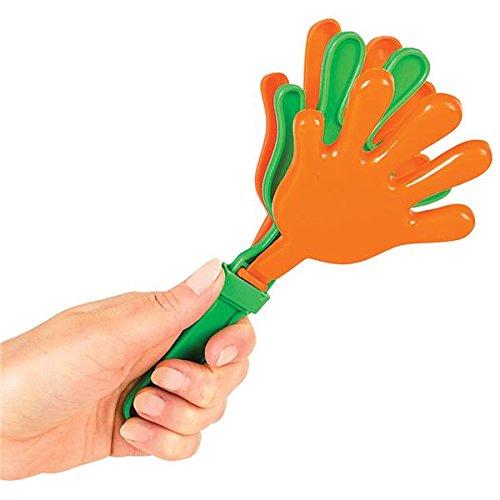 Rhode Island Novelty 7.5 Inch Hand Clappers, One Dozen Per Order #TOP8