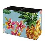 NFGSE Papaya Pineapple Banana Pitaya Mango Flower Pen Holder Stand for Desk Pencil Cup Durable Pencil Boxes Desk Organizer Makeup Brush Holder for Home Office, School, Classroom, Workspace