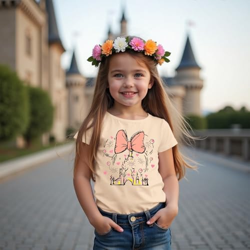 GLIGLITTR Magic Shirt for Toddler Baby Girls Magical Kingdom Tshirt Cute Castle Outfit Holiday Family Vacation Summer Tee Top - Image 3